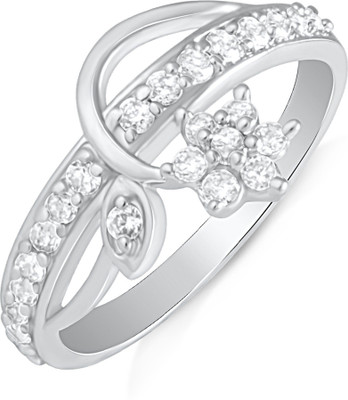 41% OFF on Mahi Splendid Alloy, Brass Cubic Zirconia Rhodium Plated Ring