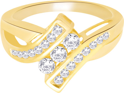 25% OFF on Hoop Silver 14K Yellow Gold Plated Ring