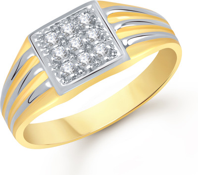 70% OFF on VK Jewels Dazzling Alloy Cubic Zirconia 18K Yellow Gold Plated Ring