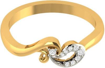 44% OFF on Demira Jewels Style And Grace Yellow Gold Diamond 14 K Ring