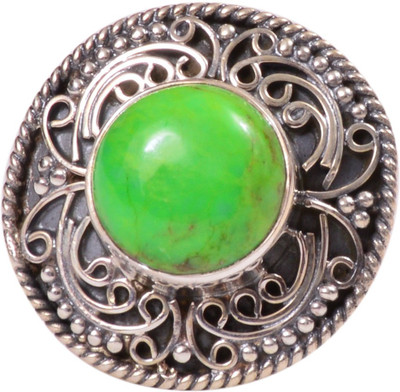 48% OFF on Rubera Silver Peridot Ring