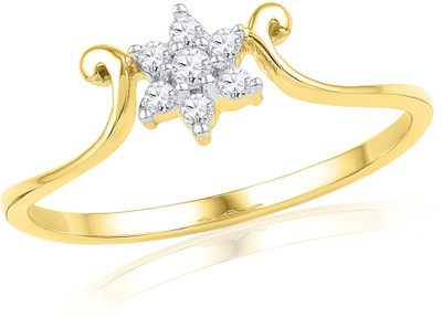 36% OFF on Jpearls Yellow Gold Diamond 18 K Ring