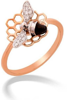 24% OFF on Dhani Rose Gold Diamond 18 K Ring
