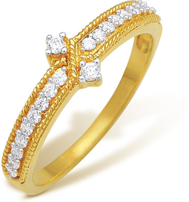 4% OFF on Nishtaa Yellow Gold Cubic Zirconia 22 K Ring