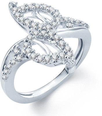 65% OFF on Sukkhi Enchanting Alloy Cubic Zirconia Rhodium Plated Ring