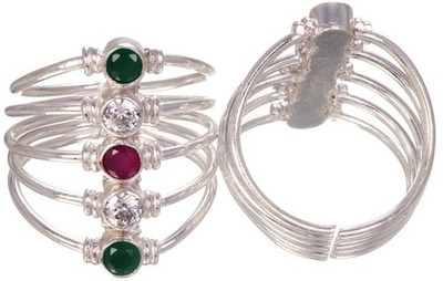 10% OFF on Silverati Rang-birange Loops Sterling Silver Toe Ring