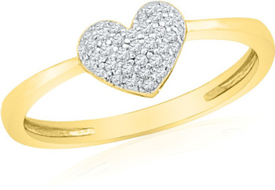 37% OFF on Jpearls Yellow Gold Diamond 18 K Ring