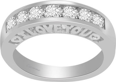 50% OFF on Ciemme 1.42 CT Stackable 7 Stone Sterling Silver Cubic Zirconia Ring