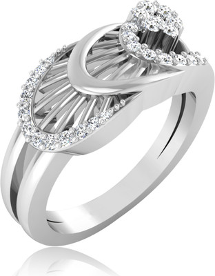 31% OFF on Forevercarat Tiara Silver Diamond Sterling Silver Plated Ring