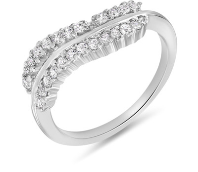 50% OFF on Mahi Bewitching Brass, Alloy Zircon Rhodium Plated Ring