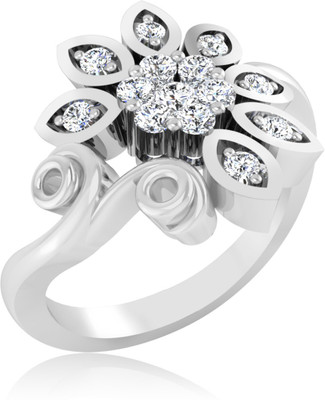 31% OFF on Forevercarat Camellia Silver Sterling Silver Plated Ring