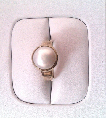 33% OFF on Amogh Jewels Queen Sterling Silver Pearl 14K White Gold Plated Ring