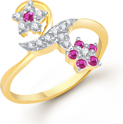 70% OFF on VK Jewels Alloy Cubic Zirconia 18K Yellow Gold Plated K Ring