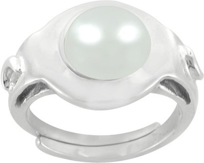50% OFF on Arsh Crown Sky Dominion Silver Pearl Silver Plated Ring