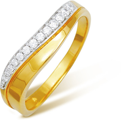 10% OFF on Ishtaa Gold Cubic Zirconia 18 K Ring