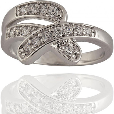 65% OFF on Siyora Designer Brass Cubic Zirconia Rhodium Plated Ring 65% OFF on Siyora Designer Brass Cubic Zirconia Rhodium Plated Ring
