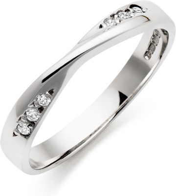 55% OFF on AG Jewellery Real Diamond Fashion SR0205 Sterling Silver Diamond Silver Plated Ring