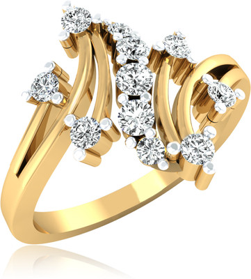 31% OFF on Forevercarat Flirty Silver 14K Yellow Gold Plated Ring