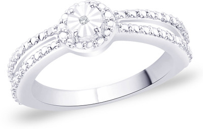 35% OFF on Peora Sterling Silver Rhodium Plated Ring