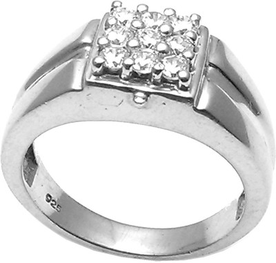 10% OFF on Jewel Craft Silver Cubic Zirconia Rhodium Plated Ring