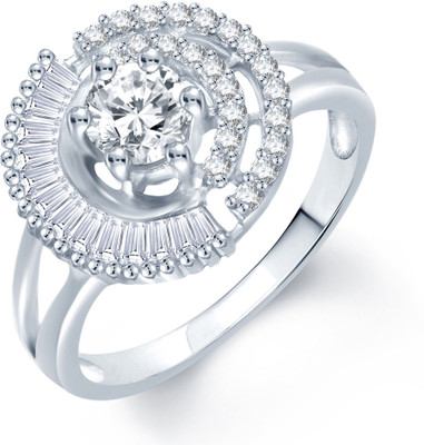 78% OFF on Sukkhi Ritzzy Alloy Cubic Zirconia Rhodium Plated Ring