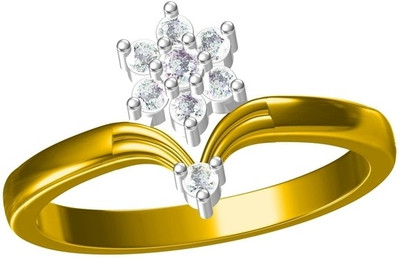 Divaas Gold Gold 18K White Gold Plated 18 K Ring