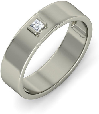 BlueStone The Zion Band White Gold Diamond 18K White Gold Plated 18 K Ring