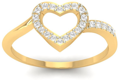 31% OFF on Jewels5 Love Mee Yellow Gold Cubic Zirconia 18 K Ring