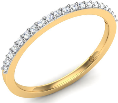 30% OFF on Theme Jewels Band LR-0071, Certified Real Diamond & 18Kt Hallmarked Yellow Gold Diamond 18 K Ring