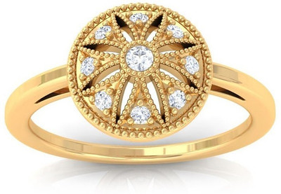 Kreeli Acacia Gold, Yellow Gold Diamond 18 K Ring