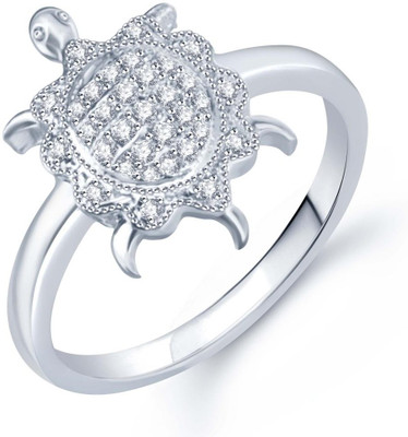 73% OFF on Sukkhi Alloy Cubic Zirconia Rhodium Plated Ring