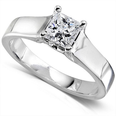 40% OFF on Ziveg 92.5 Made with Swarovski Zirconia Sterling Silver Silver Plated Ring