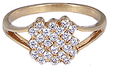 Rasi Jewelry Gold Diamond Rhodium Plated 22 K Ring