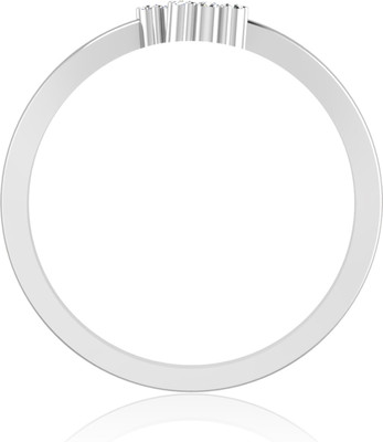 31% OFF on Forevercarat Twin Daisy Silver Diamond Sterling Silver Plated Ring