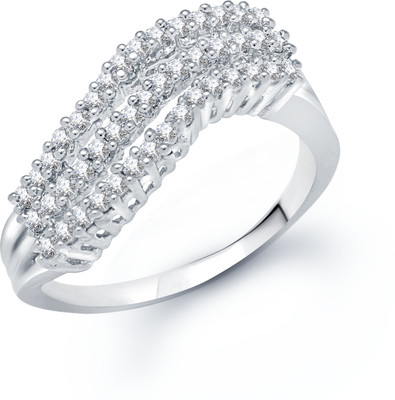 70% OFF on VK Jewels Alloy Rhodium Plated Ring