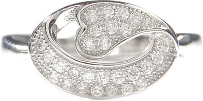 10% OFF on Verra Oval Heart Sterling Silver, Silver Cubic Zirconia Ring 10% OFF on Verra Oval Heart Sterling Silver, Silver Cubic Zirconia Ring