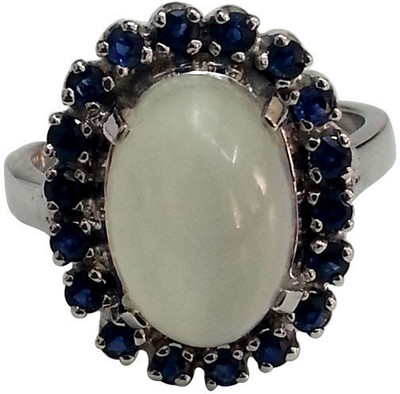 17% OFF on Surat Diamond Sterling Silver Moonstone, Sapphire Ring