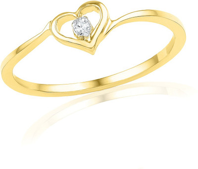 40% OFF on Jpearls Yellow Gold Diamond 18 K Ring