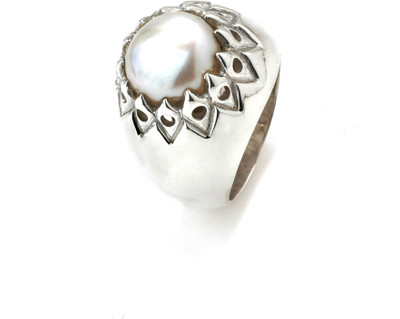D.K.Designs Sterling Silver Pearl Ring