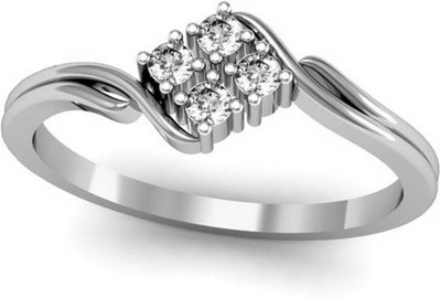 29% OFF on Jewelhub 18k Hallmark & VS-G Diamond Gold 18 K Ring