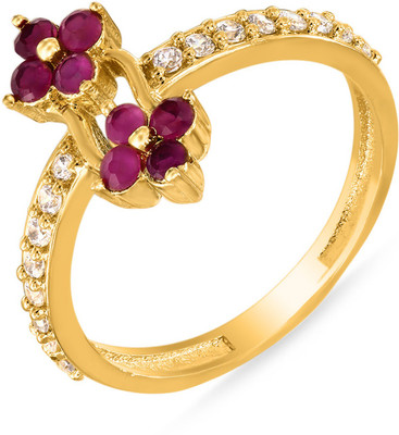 30% OFF on Mahi Mersmerising Brass, Alloy Cubic Zirconia, Ruby 24K Yellow Gold Plated Ring 30% OFF on Mahi Mersmerising Brass, Alloy Cubic Zirconia, Ruby 24K Yellow Gold Plated Ring