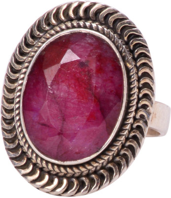 44% OFF on Rubera Silver Coral Ring