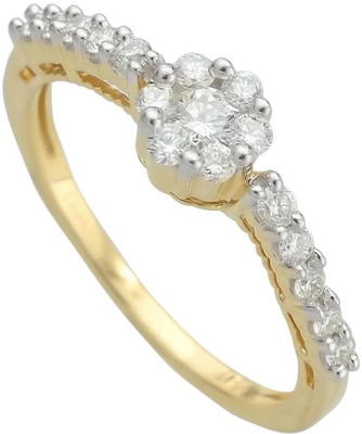 31% OFF on Caratcents Gold Diamond 14K Yellow Gold Plated 14 K Ring