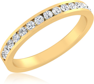 31% OFF on Forevercarat Glittering Silver 14K Yellow Gold Plated Ring