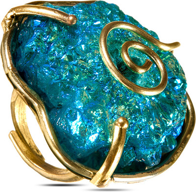 61% OFF on Sparkle Street Blue Dust Ring Metal Ring