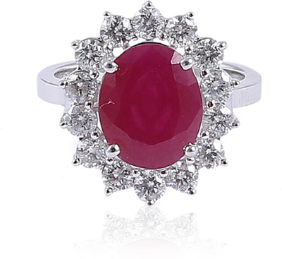 Jisha Gold Diamond, Ruby 14 K Ring