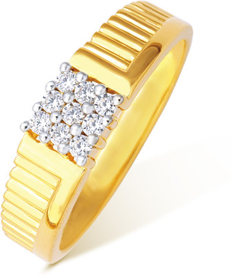 Ishtaa Gold Cubic Zirconia 18 K Ring