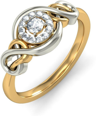 BlueStone The Sylvia Gold Diamond 18K Yellow Gold Plated 18 K Ring