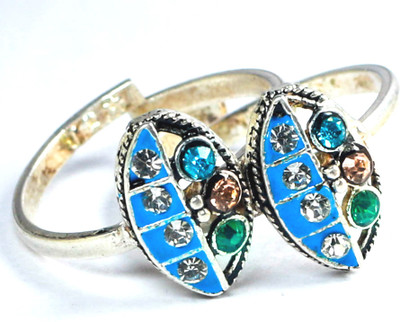 Skgb Silver Silver Plated Toe Ring Skgb Silver Silver Plated Toe Ring