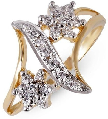 15% OFF on Shashvat Jewels Yellow Gold Diamond 9 K Ring